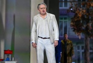 Kovácsházi István Parsifal szerepében Richard Wagner Parsifal című operájának fotóspróbáján a Magyar Állami Operaházban 2022. április 12-én