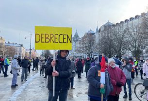 CATL tüntetés Debrecenben