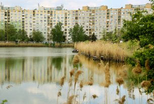 Szeged, Vér-tó, természet, tó, lakótelep, szabadidő, panel